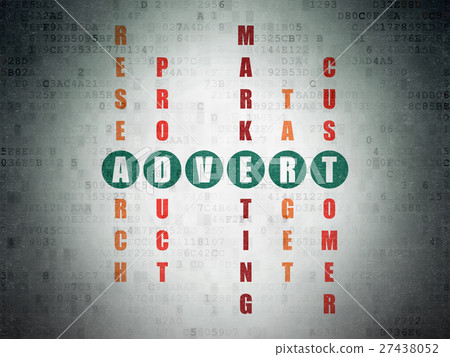 Advertising concept: Advert in Crossword Puzzle Advertising concept: Advert in Crossword Puzzle 27438052