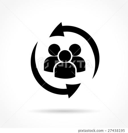 people with arrows icon 27438195