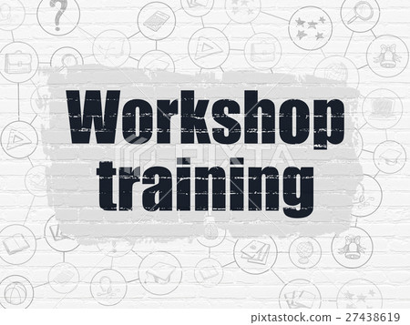 Education concept: Workshop Training on wall Education concept: Workshop Training on wall 27438619