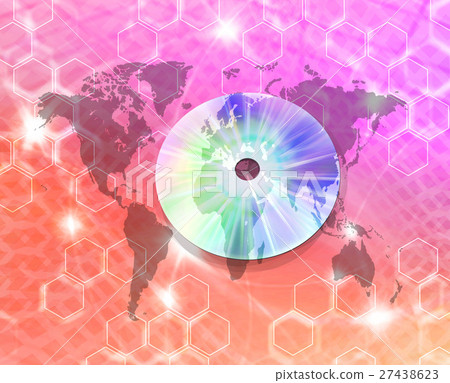 CD上的世界地圖 27438623