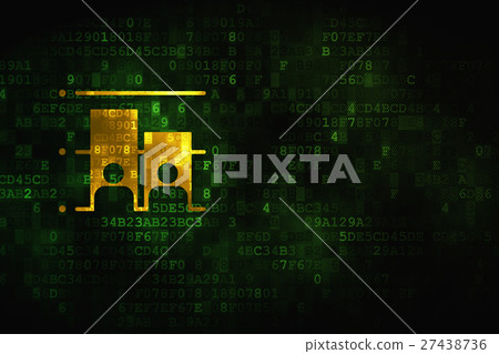 Political concept: Election on digital background Political concept: Election on digital background 27438736