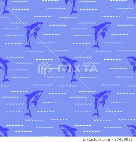 Shark Seamless Pattern Shark Seamless Pattern 27439051