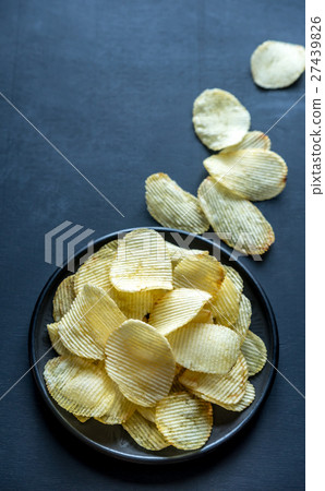 Potato chips in the bowl 27439826