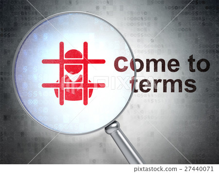 Law concept: Criminal and Come To Terms with Law concept: Criminal and Come To Terms with 27440071