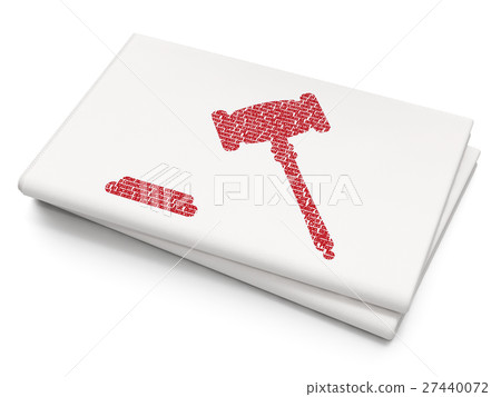 Law concept: Gavel on Blank Newspaper background Law concept: Gavel on Blank Newspaper background 27440072