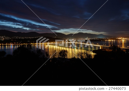 Tasman Bridge at night 27440073