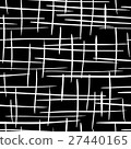 Abstract seamless ink pattern on black background 27440165