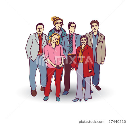 Business team group people color. Business team group people color. 27440210