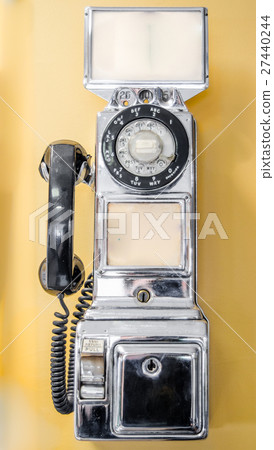 Vintage, old-style, retro, coin operated, payphone Vintage, old-style, retro, coin operated, payphone 27440244
