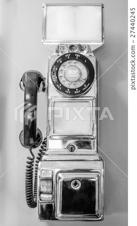 Vintage, old-style, retro, coin operated, payphone 27440245
