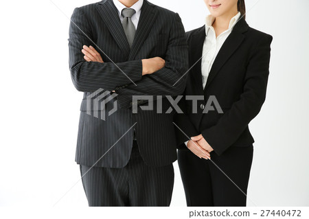 穿西裝的男人和女人 穿西裝的男人和女人 27440472