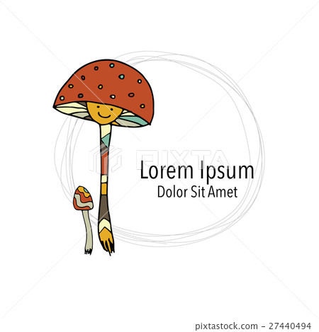 Art mushroom, sketch for your design 27440494