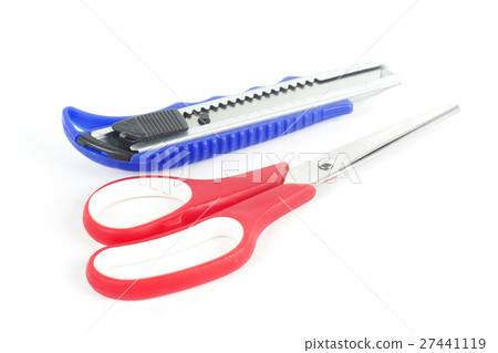 red scissors and blue cutter red scissors and blue cutter 27441119