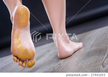 Close up of womans foot. Close up of womans foot. 27441853