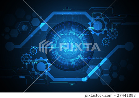 Vector abstract background technology concept. - Stock Illustration ...