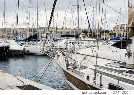 Yachts moored at Msida Marina in Malta 27442064