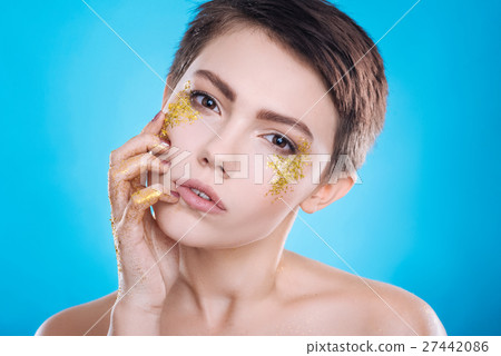 Pleasant attractive woman looking at you 27442086