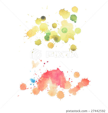 colorful retro vintage abstract watercolour 27442592