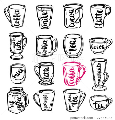 Beverages calligraphy and lettering Beverages calligraphy and lettering 27443082