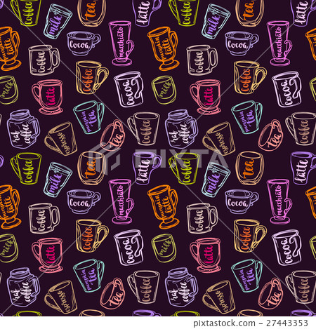 Background with beverages dishes Background with beverages dishes 27443353