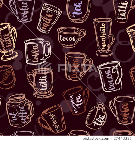 Background with beverages dishes Background with beverages dishes 27443355