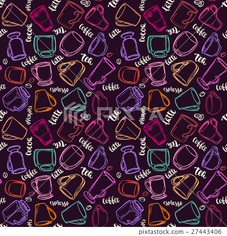Background with beverages dishes Background with beverages dishes 27443406