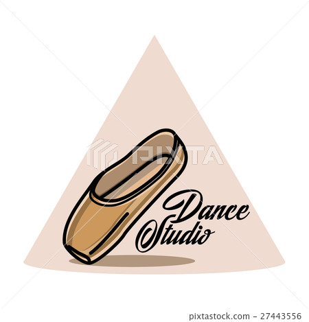 Color vintage dance studio emblem Color vintage dance studio emblem 27443556