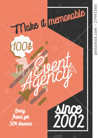 Color vintage event agency banner Color vintage event agency banner 27443560