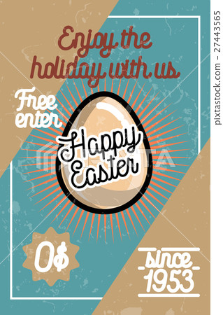 Color vintage easter banner Color vintage easter banner 27443565