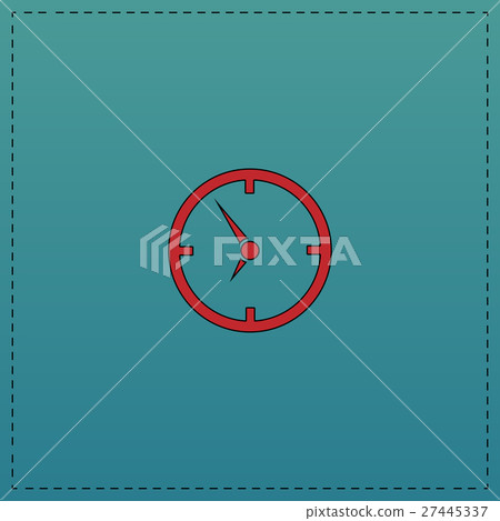 Clock computer symbol Clock computer symbol 27445337