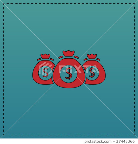 Money bag computer symbol Money bag computer symbol 27445366
