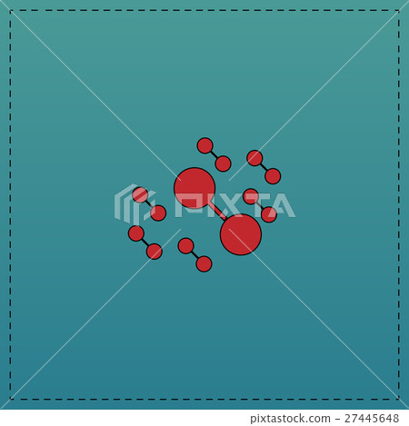 Molecule computer symbol Molecule computer symbol 27445648