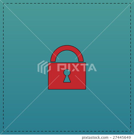 Padlock computer symbol Padlock computer symbol 27445649