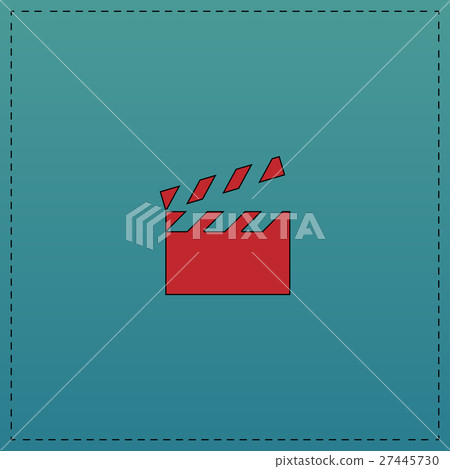clap board computer symbol clap board computer symbol 27445730