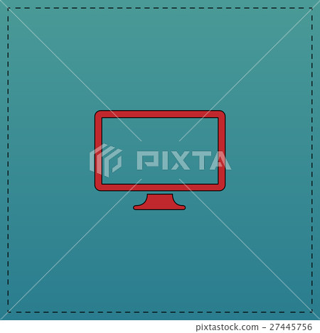 Monoblock PC computer symbol Monoblock PC computer symbol 27445756