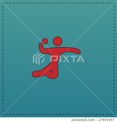 Volleyball computer symbol Volleyball computer symbol 27445947