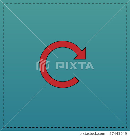 Rotation Arrow computer symbol Rotation Arrow computer symbol 27445949