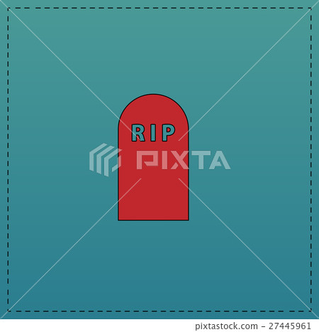 Grave computer symbol Grave computer symbol 27445961