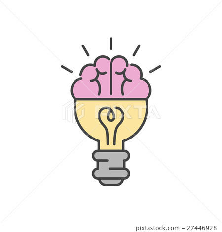 Light lamp sign icon vector. 27446928