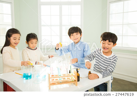 Young Students In Science Class Young Students In Science Class 27447619