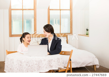 Young Student And A Female Teacher 27447669