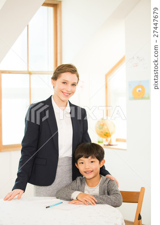 Young Student With A Foreign Female Teacher 27447679