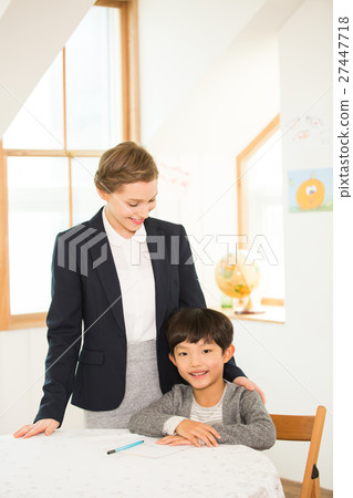 Young Student With A Foreign Female Teacher 27447718