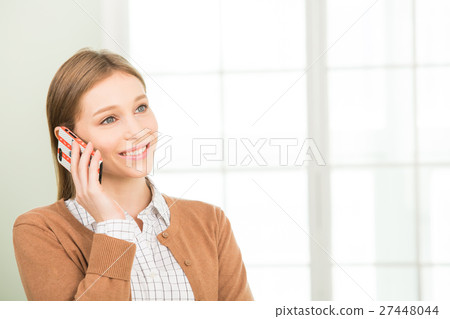 Young Female Teacher Making A Phone Call Young Female Teacher Making A Phone Call 27448044