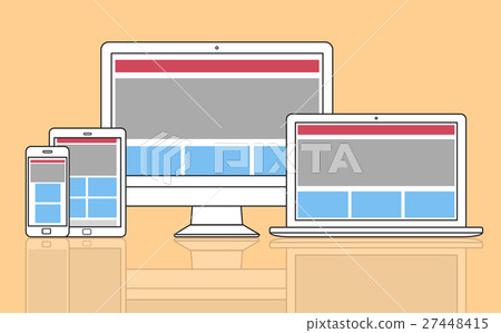 Web Design Template Copy Space Concept Web Design Template Copy Space Concept 27448415