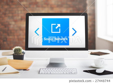 Internet Communication Social Network Concept 27448744