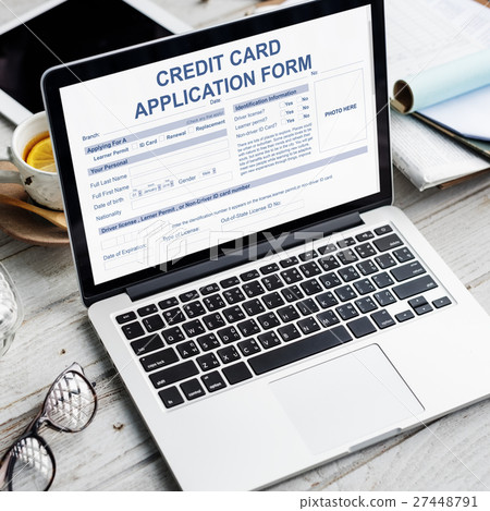 Credit Application Form Occupation Career Work Concept Credit Application Form Occupation Career Work Concept 27448791