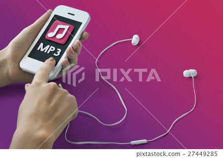 Music Auido MP3 Player Podcast Song Sound Concept Music Auido MP3 Player Podcast Song Sound Concept 27449285