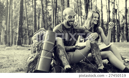 People Friendship Hangout Traveling Destination Camping Concept People Friendship Hangout Traveling Destination Camping Concept 27450519