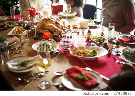 Family Together Christmas Celebration Concept Family Together Christmas Celebration Concept 27450982